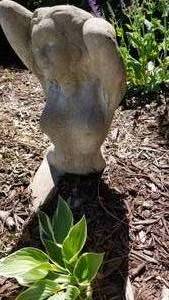 lot 83 image: Concrete Garden Pinup Girl Statue