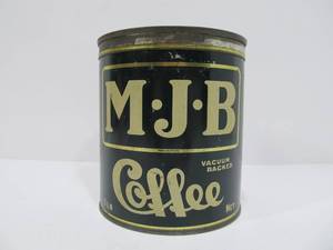 lot 12 image: Vintage MJB 1lb Coffee Can 