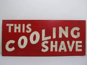 lot 37 image: Large Original WW2 Era BURMA SHAVE Wooden Advertising Sign