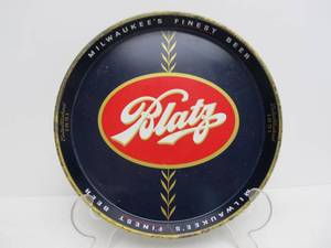 lot 57 image: Nice Vintage 1940s Era BLATZ Beer Tray