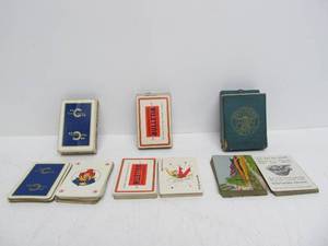 lot 71 image: 3 Complete Vintage 1930s Advertising Playing Card Decks