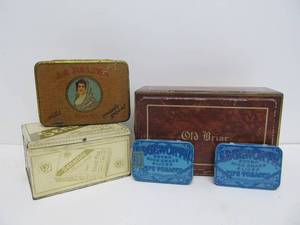 lot 173 image: Group of Old Vintage Tobacco Tins