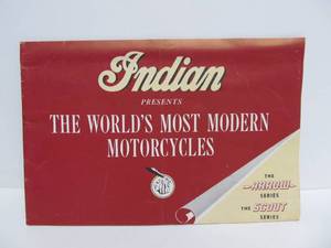 lot 112 image: Vintage INDIAN Motorcycles Dealer Brochure - Arrow & Scout Series