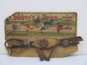 lot 186 image: NOS Early Antique Childrens Reigns ToyGame