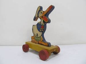 lot 89 image: Early Donald Duck Fisher Price Pull Toy - 1930s (As Is)