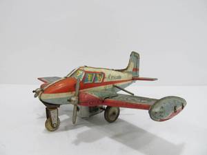 lot 98 image: Vintage 1950s Era CESSNA Tin Airplane Toy