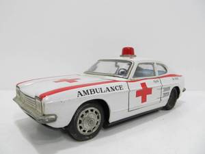 lot 123 image: Large Vintage Japan Tin Friction For Capri Ambulance Car