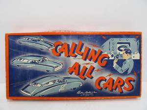lot 124 image: Vintage 1930s CALLING ALL CARS Board Game