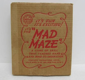 lot 240 image: Vintage MARX Mad Maze Game wBox