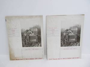 lot 116 image: 2 Large E.H. CRANDALL Land Company Montevideo, Minn Embossed Advertisements