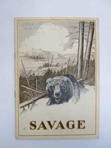lot 118 image: Old Vintage 1920s SAVAGE ARMS Firearms & Ammunition Catalog