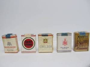 lot 120 image: Lot of 5 Old Vintage Cigarette Soft Packs