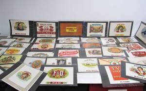 lot 171 image: Large Lot of Original Old Unused Cigar Box Labels