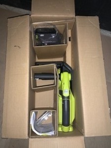 lot 7 image: RYOBI ONE 8 in. 18-Volt Lithium-Ion Battery Pruning Chainsaw - 2.0 Ah Battery and Charger Included