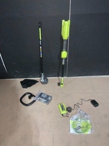 lot 11 image: RYOBI 40-Volt Lithium-Ion Cordless Attachment Capable String Trimmer with 4.0 Ah Battery and Charger Included