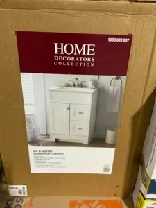 lot 53 image: HOME DECORATORS COLLECTION & CLOSETMAID BATHROOM COMBO SEE PICTURES