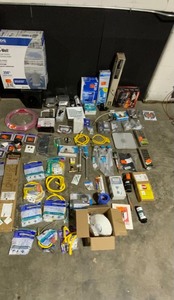 lot 59 image: HUGE MISCELLANEOUS LOT OF PLUMBING, OUTDOOR, ELECTRICAL,  MORE. VARIOUS CONDITIONS. SEE PICTURES