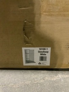 lot 61 image: HOUSEHOLD ESSENTIALS WHITE PREFINISHED IN-WALL IRONING BOARD. SEE PICTURES