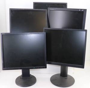 lot 36 image: (5) Misc VGADVI Monitors