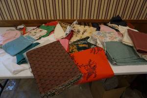 lot 245 image: fabric pieces