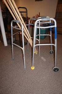 lot 270 image: Walker, crutches