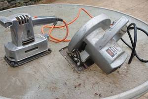lot 375 image: Circular saw, sander