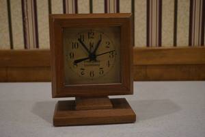 lot 45 image: Wooden clock