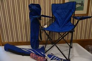 lot 131 image: Chairs, umbrellas