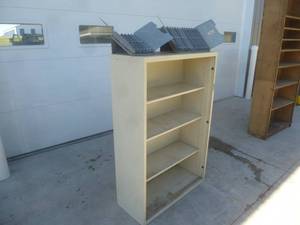 White Shelf Unit & Manual Book Holder