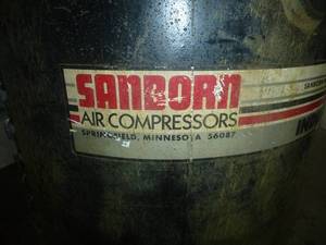 Sanborn Air Compressor 5 Hp