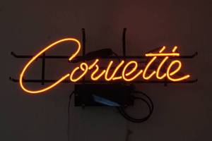 lot 17 image: Corvette Neon Sign