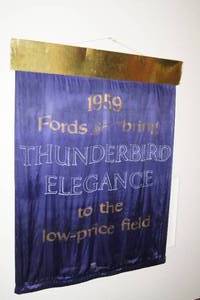 lot 23 image: 1959 Ford Thunderbird Dealership Banner