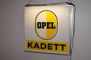 lot 19 image: Mid-60s Opel Kadett (Cadet) Lighted Sign