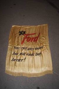 lot 25 image: 1953 Ford Dealership Banner