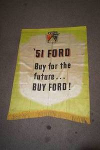 lot 30 image: 1951 Ford Dealership Banner