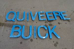lot 37 image: Blue Plastic Outdoor Sign Letters