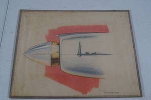 lot 56 image: Original Automobile Rendering - Glen Winterscheidt - Buick