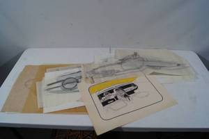lot 64 image: Original Glen Winterscheidt Sketches - GM Designer