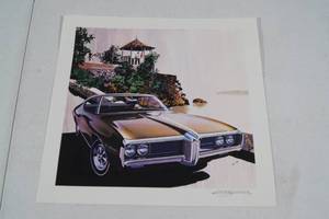 lot 70 image: Art Fitzpatrick Hand Signed Art - 1969 Le Mans