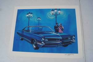 lot 71 image: Art Fitzpatrick Hand Signed Art - 1966 Grand Prix