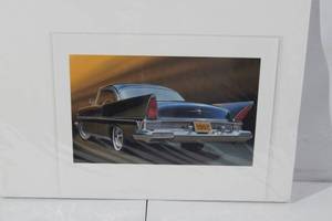 lot 76 image: 1957 Lincoln Premier 2 Door Hardtop Artwork