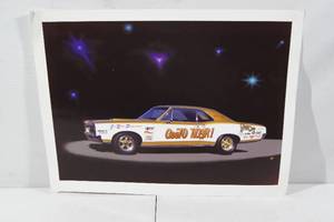 lot 75 image: 1966 Pontiac GTO Drag Car Artwork - GeeTO Tiger