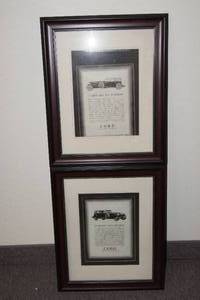 lot 90 image: Framed Cord Informational Set