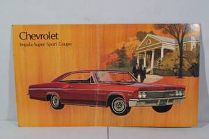 lot 96 image: 1966 Chevrolet Impala SS 396 Coupe Dealership Showroom Poster
