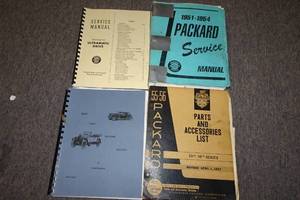 lot 135 image: Packard Shop Manuals and Vintage Parts List