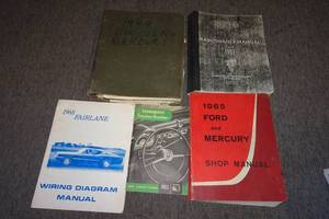 lot 136 image: Vintage FordLincolnMercury Shop Manuals