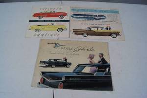 lot 140 image: Vintage Ford Sales Brochures