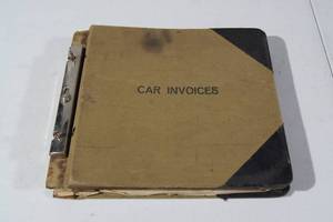 lot 131 image: 1930s Chevrolet Dealership Invoice Book