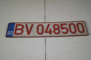 lot 150 image: European Union Romania License Plate