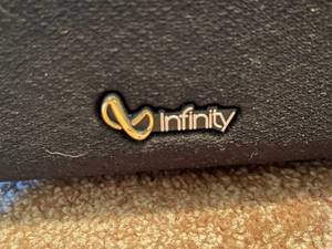 lot 130 image: Pair of Infinity Wooden Speakers
